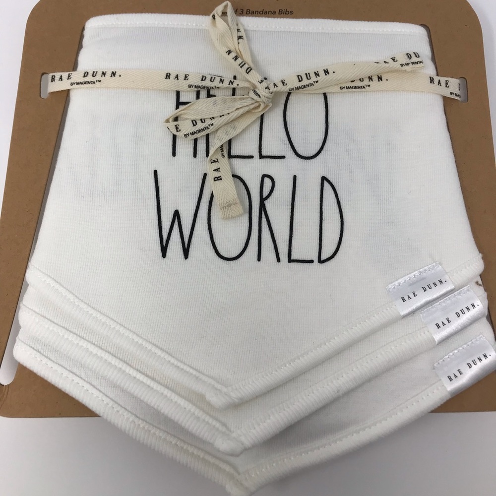 RAE DUNN Bandana Bibs - Set of 3